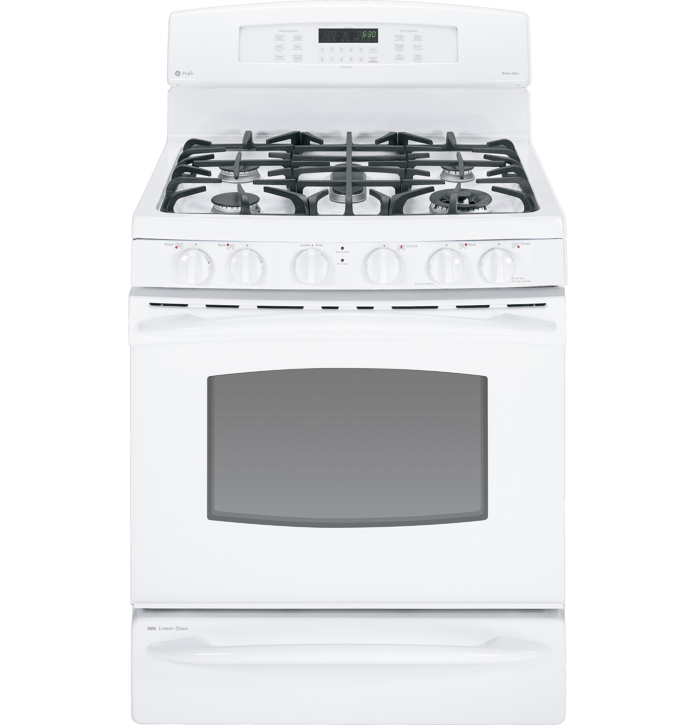 30" Free-Standing Self Clean Gas Range with Baking Drawer PGB930DETWW