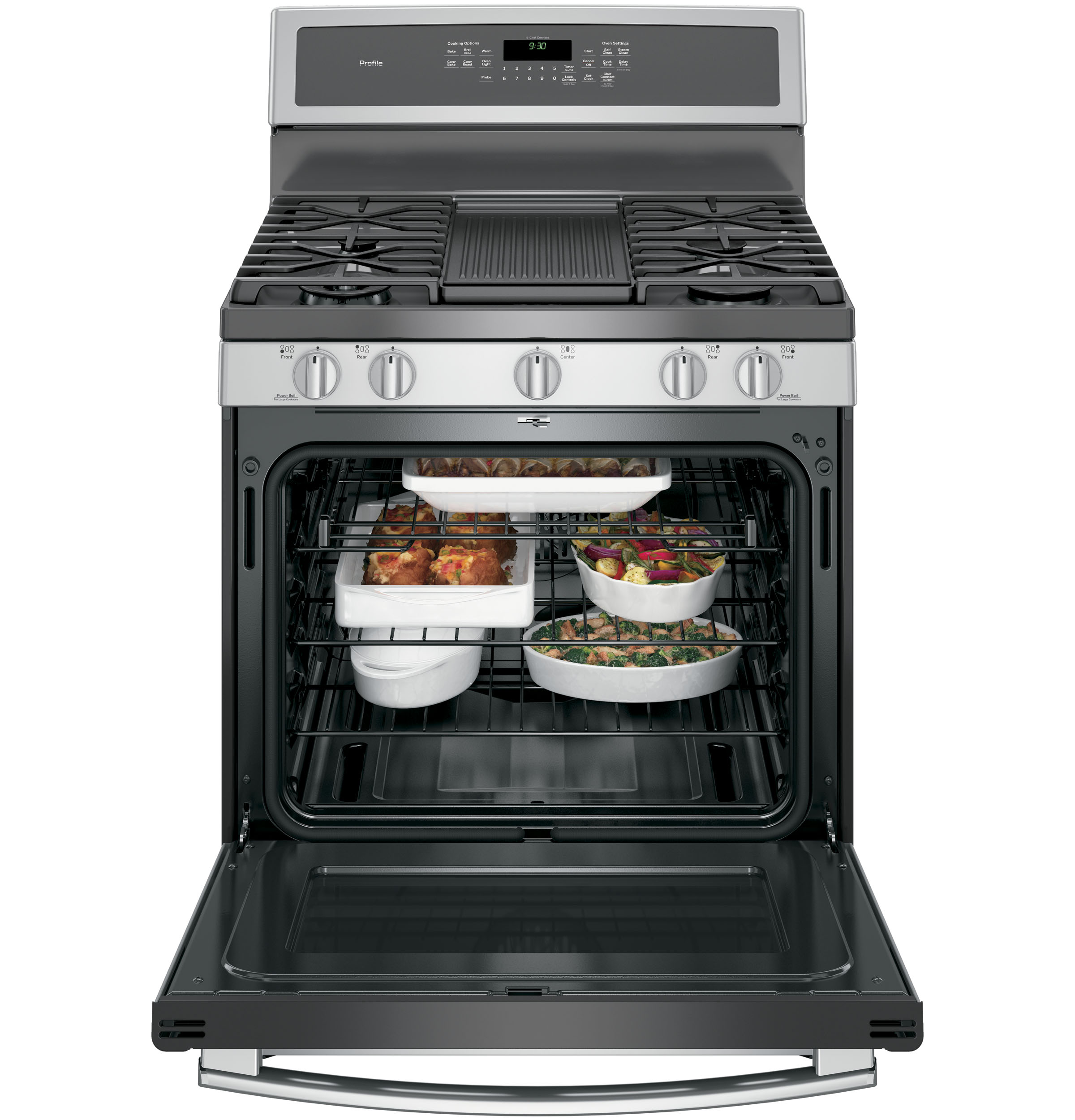 30" Free-Standing Gas Convection Range PGB930SEJSS