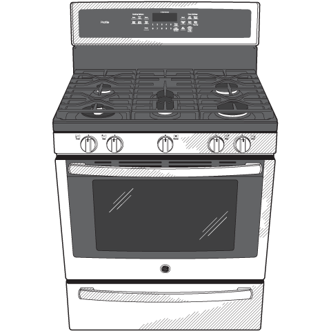 30" Free-Standing Gas Convection Range PGB930SEJSS
