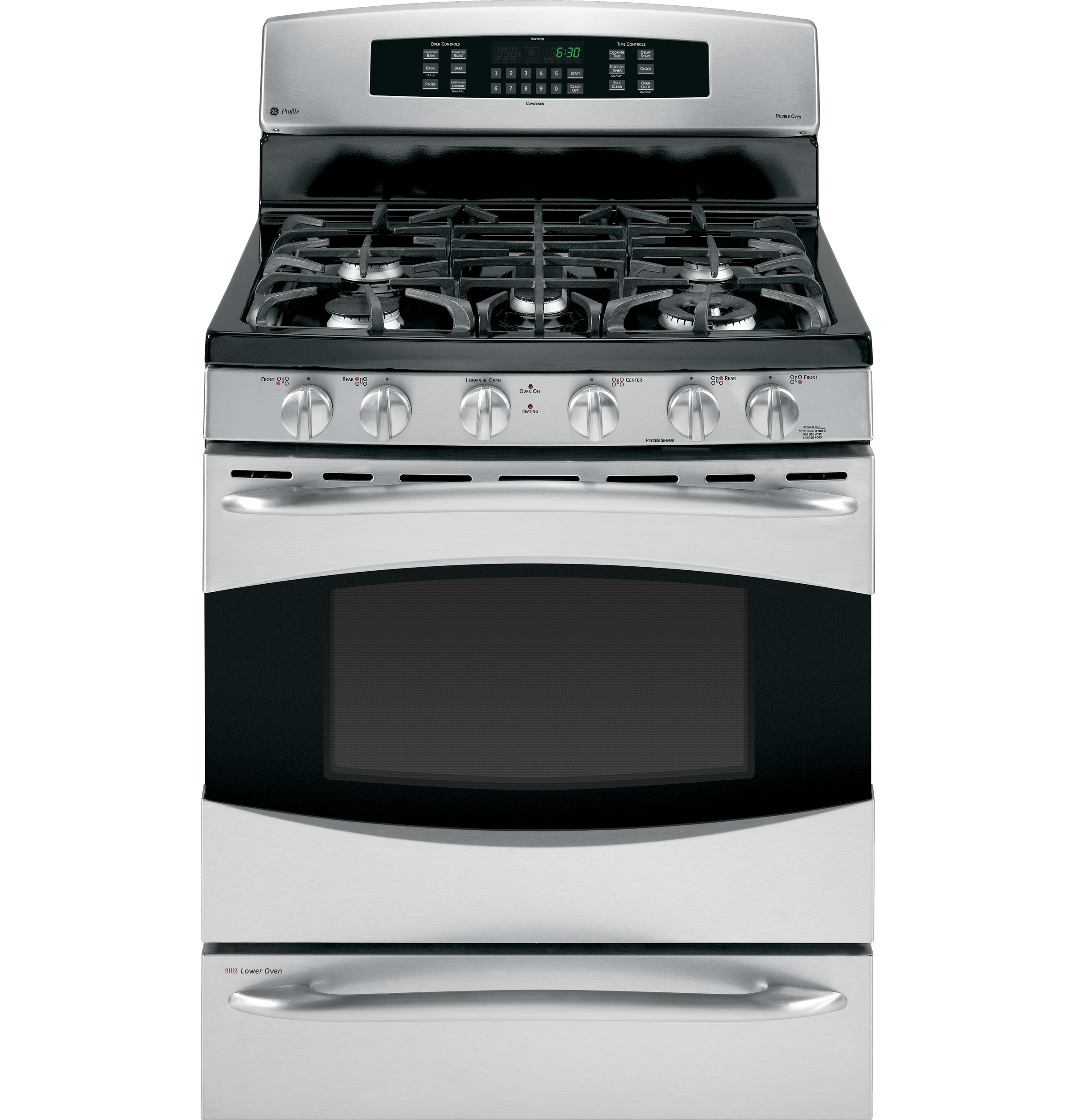 30" Free-Standing Self Clean Gas Range with Baking Drawer PGB930SETSS