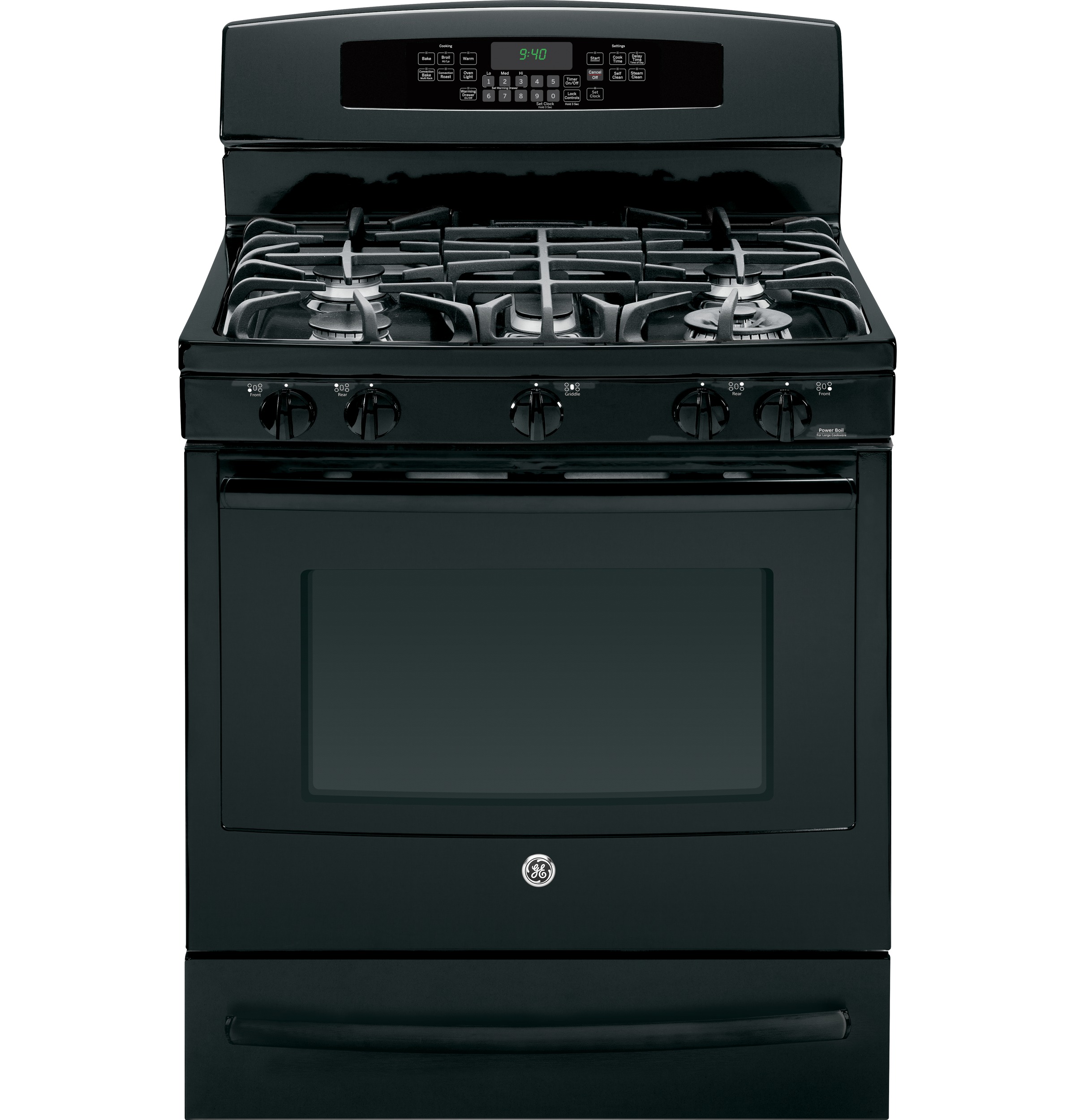 Series 30" Free-Standing Self Clean Gas Range with Warming Drawer PGB940DEFBB