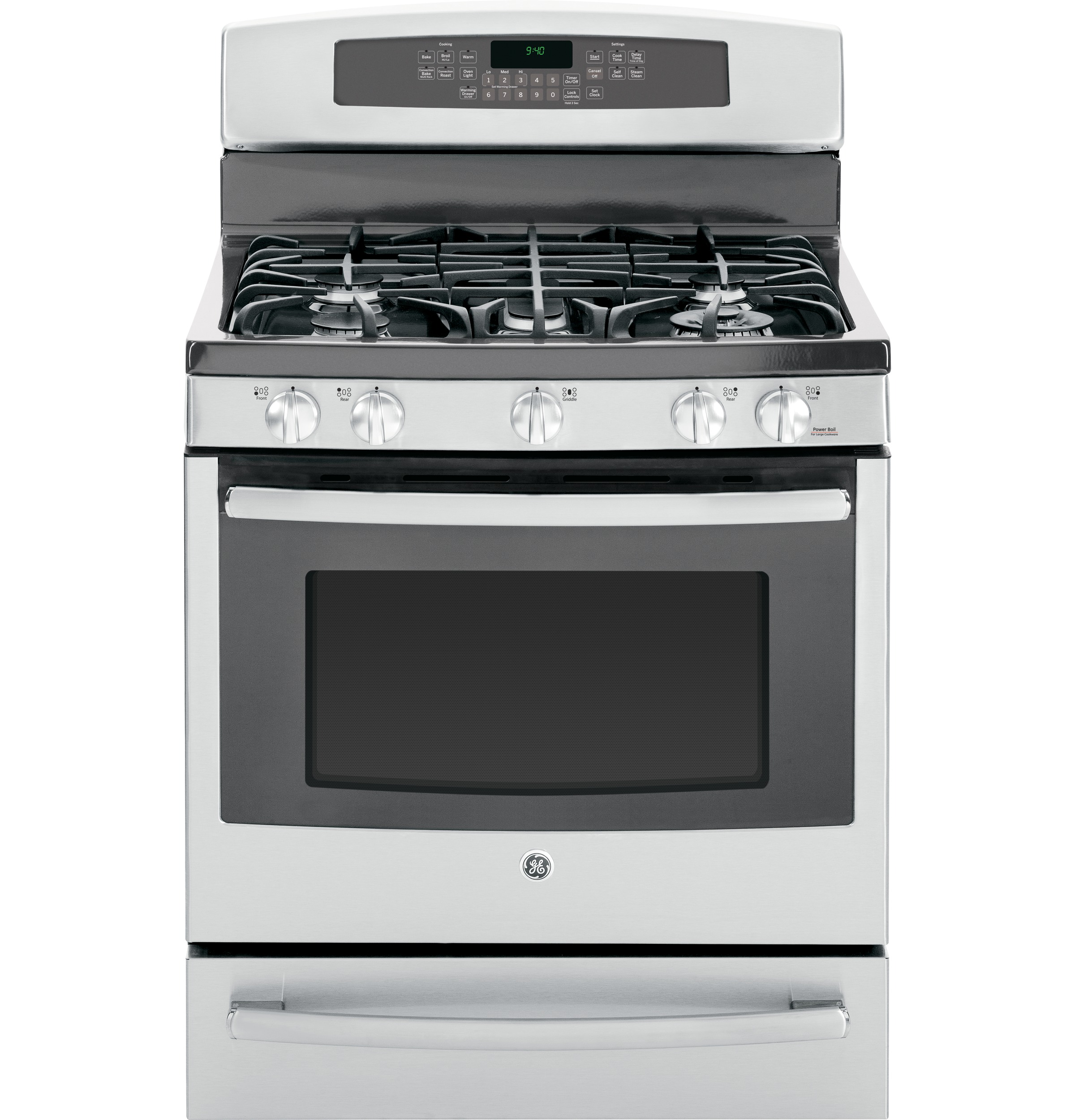 Series 30" Free-Standing Self Clean Gas Range with Warming Drawer PGB940SEFSS