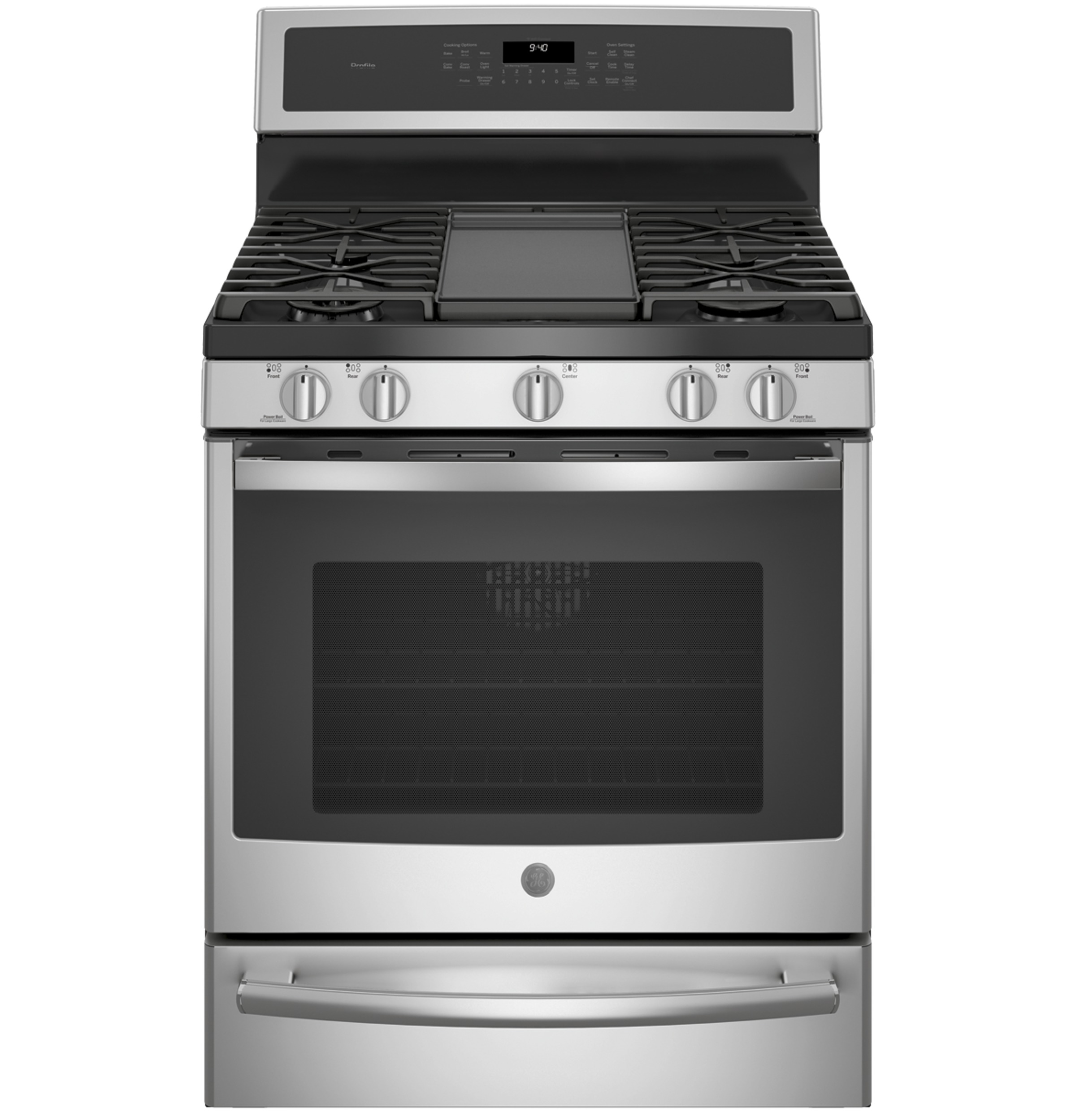 30" Smart Free-Standing Gas Convection Range with Warming Drawer PGB940SEJSS