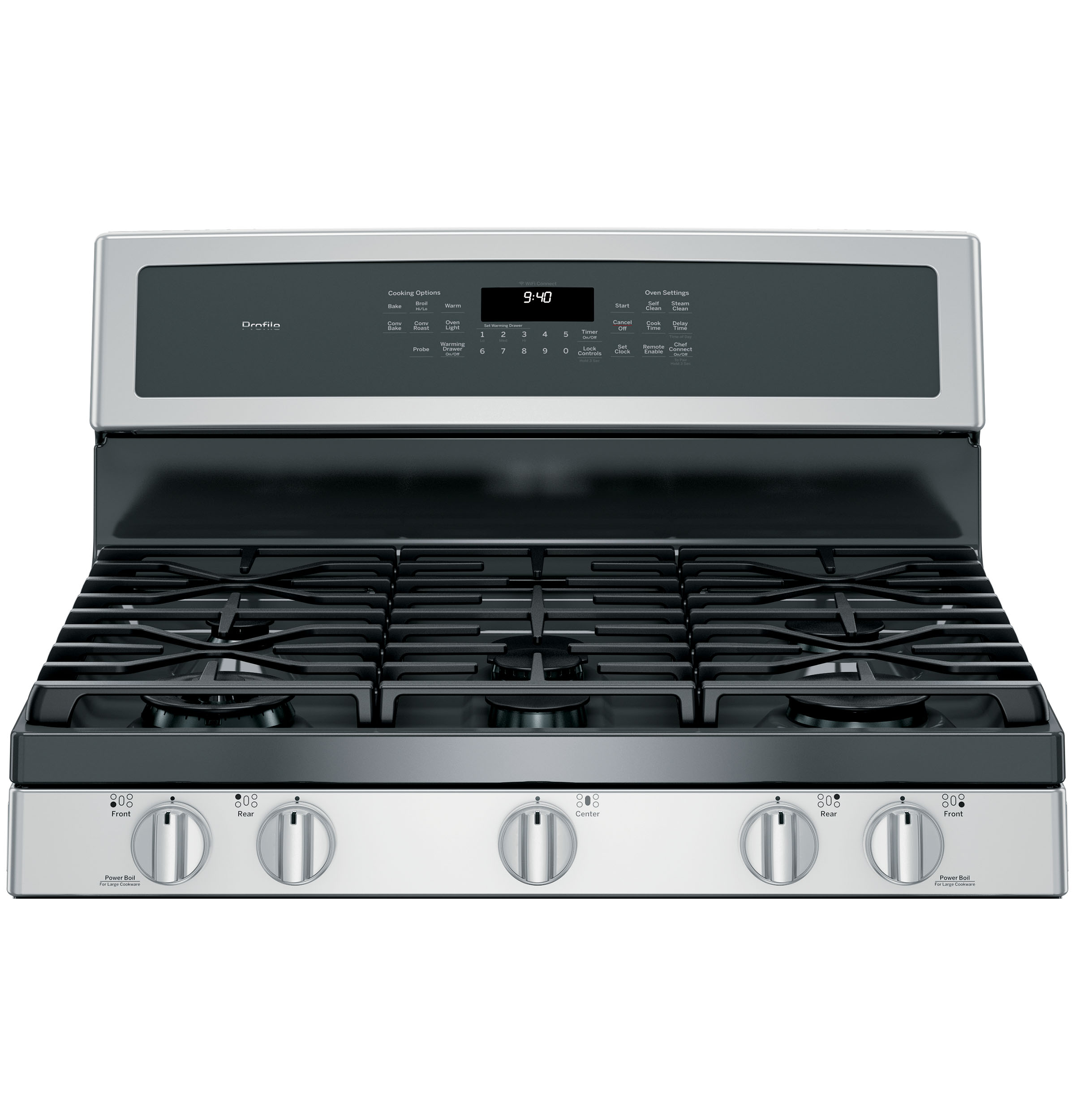 30" Smart Free-Standing Gas Convection Range with Warming Drawer PGB940SEJSS