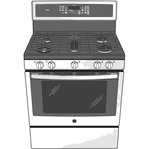 30" Smart Free-Standing Gas Convection Range with Warming Drawer PGB940SEJSS