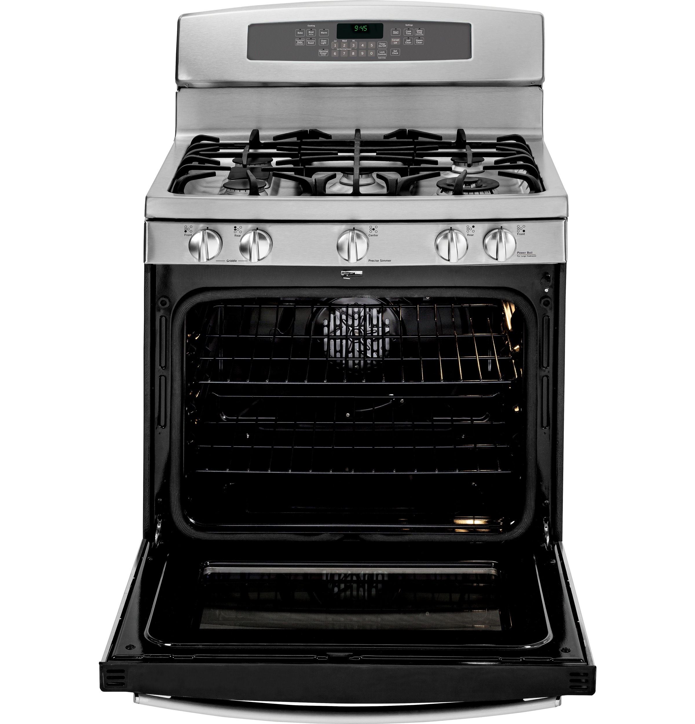 Series 30" Free-Standing Self Clean Gas Range with Warming Drawer PGB945SEFSS