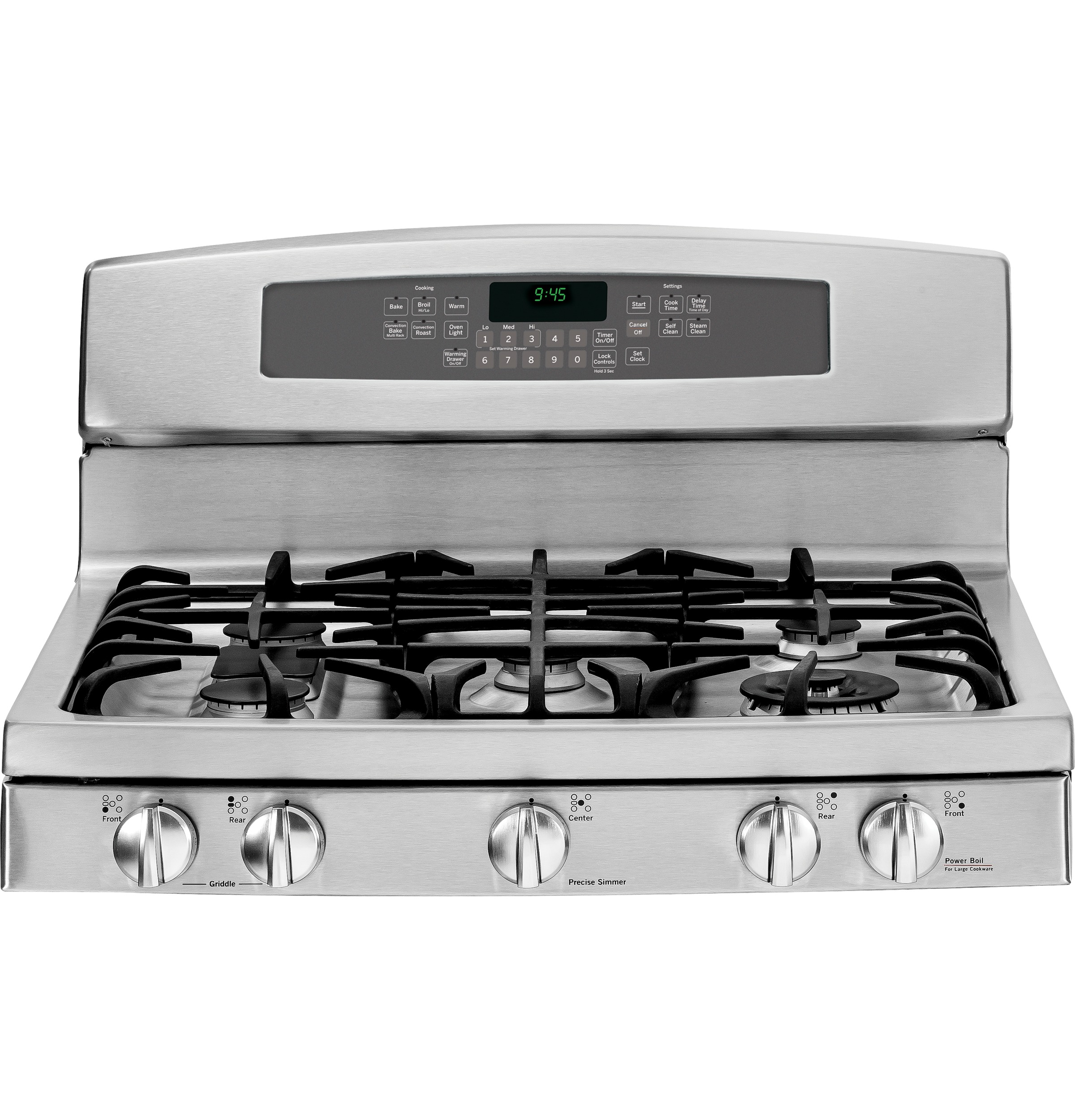Series 30" Free-Standing Self Clean Gas Range with Warming Drawer PGB945SEFSS