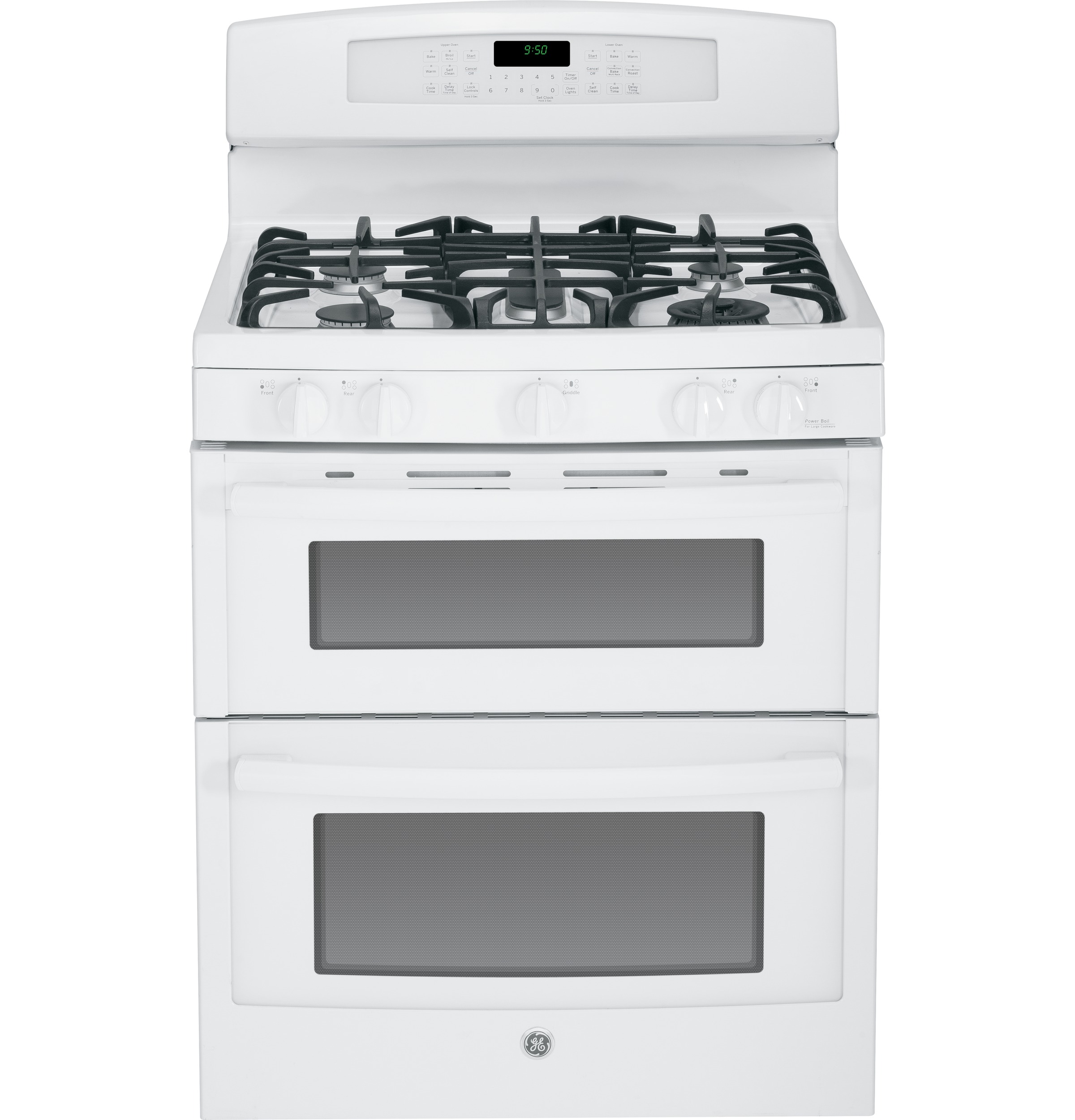 Series 30" Free-Standing Gas Double Oven with Convection Range PGB950DEFWW