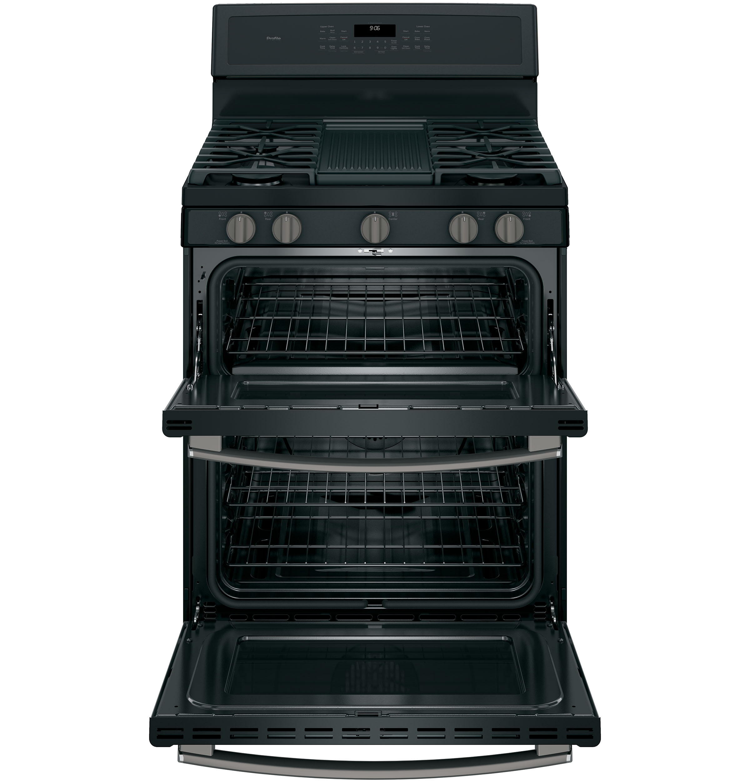 30" Free-Standing Gas Double Oven Convection Range PGB960FEJDS