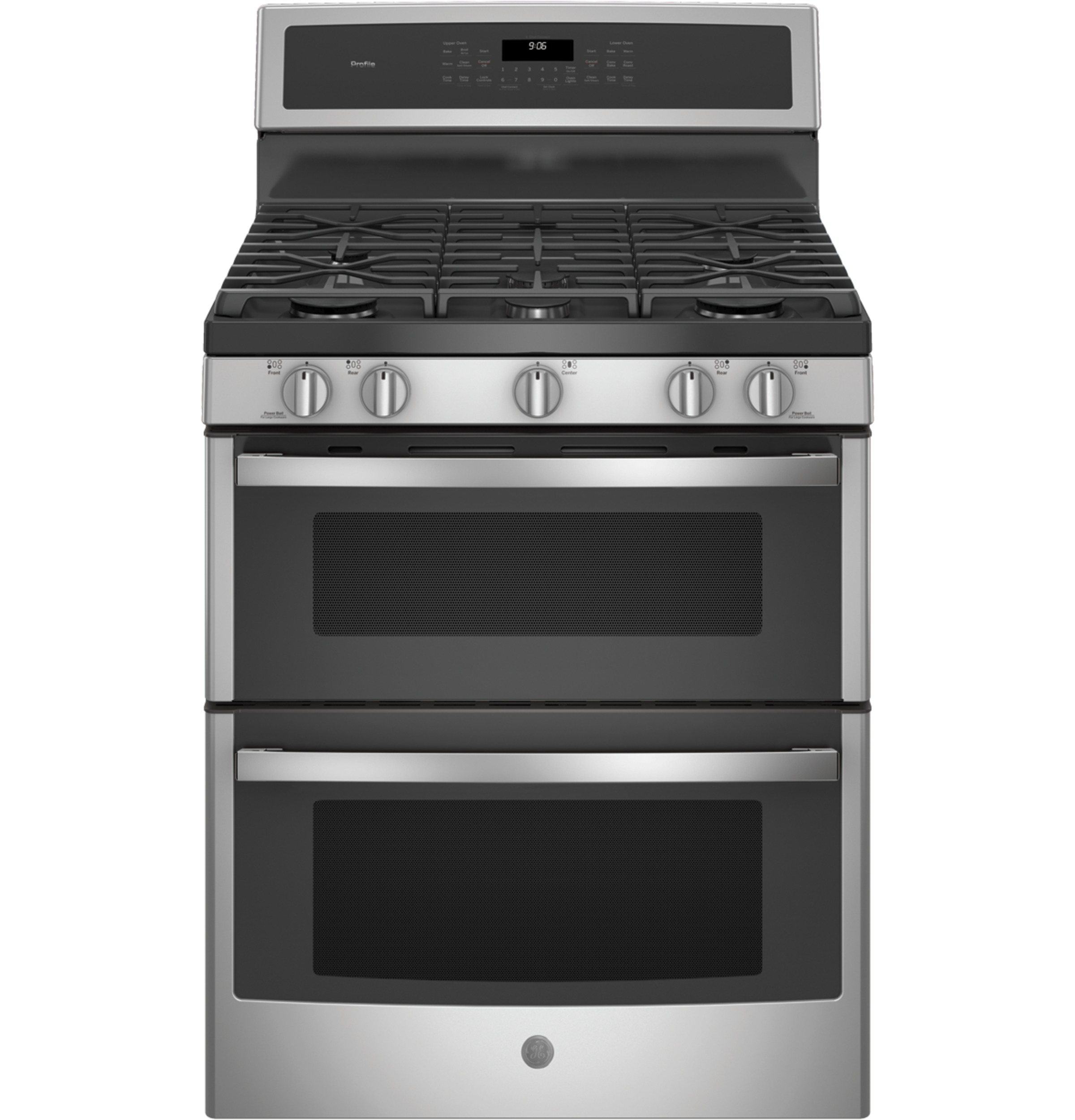 30" Free-Standing Gas Double Oven Convection Range PGB960SEJSS