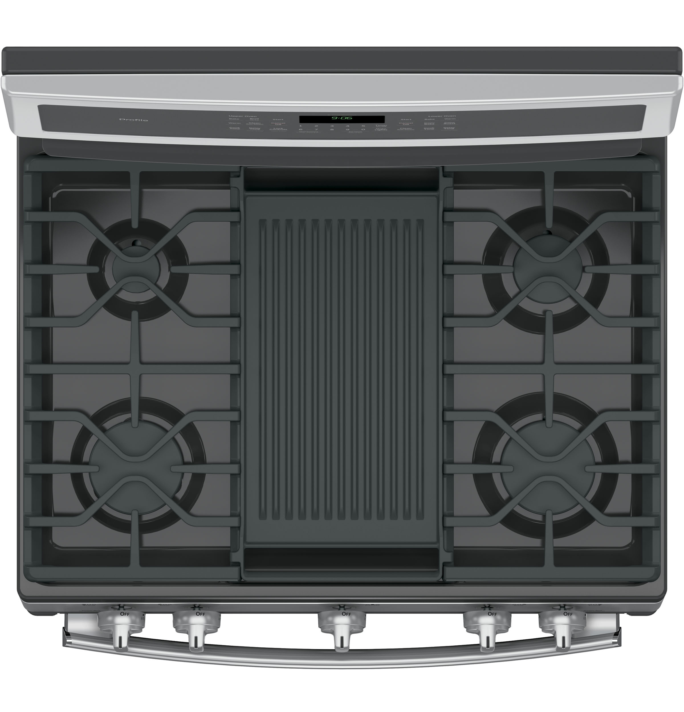 30" Free-Standing Gas Double Oven Convection Range PGB960SEJSS