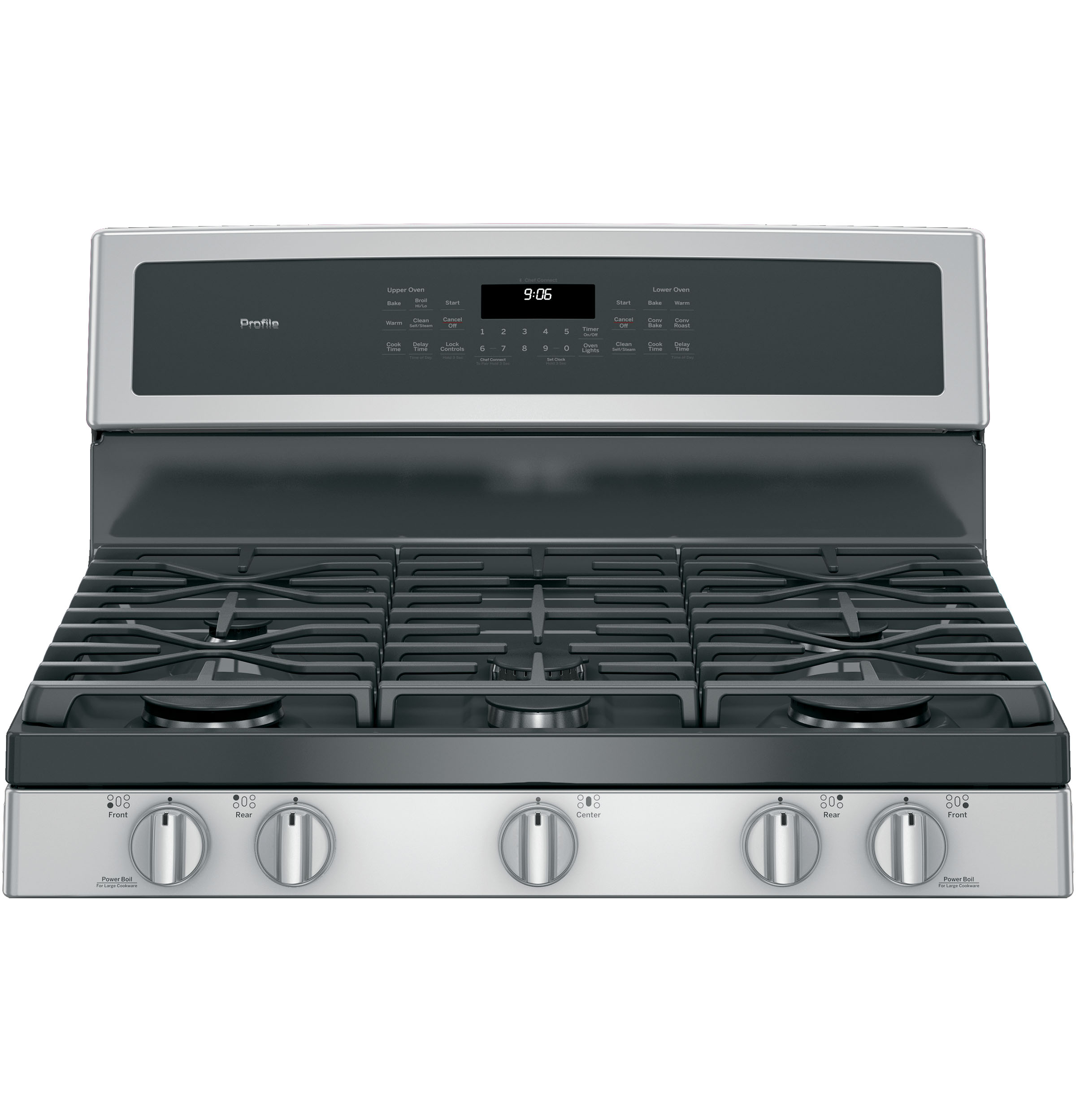 30" Free-Standing Gas Double Oven Convection Range PGB960SEJSS