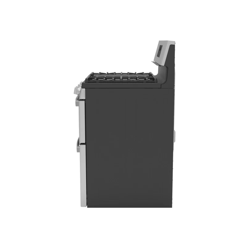 30" Free-Standing Gas Double Oven Convection Fingerprint Resistant Range with No Preheat Air Fry PGB965YPFS