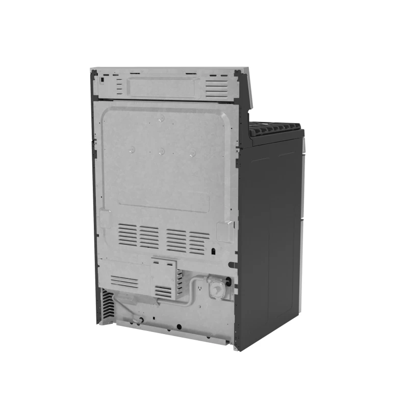 30" Free-Standing Gas Double Oven Convection Fingerprint Resistant Range with No Preheat Air Fry PGB965YPFS