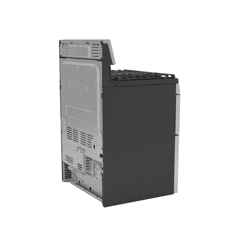 30" Free-Standing Gas Double Oven Convection Fingerprint Resistant Range with No Preheat Air Fry PGB965YPFS