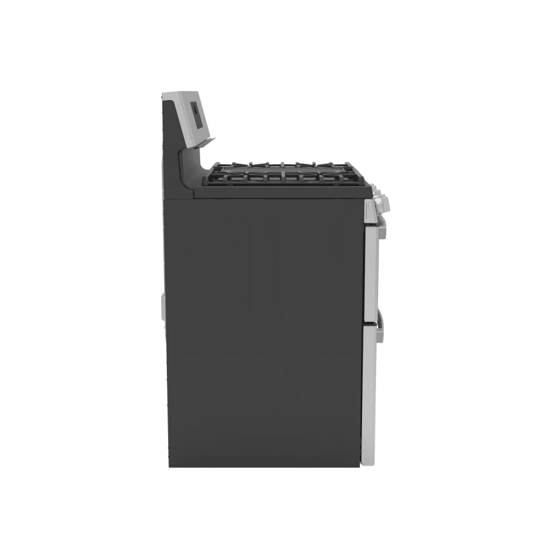 30" Free-Standing Gas Double Oven Convection Fingerprint Resistant Range with No Preheat Air Fry PGB965YPFS