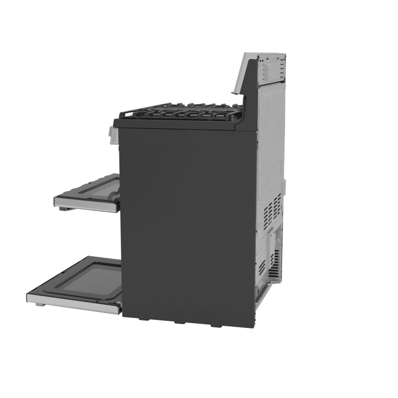 30" Free-Standing Gas Double Oven Convection Fingerprint Resistant Range with No Preheat Air Fry PGB965YPFS