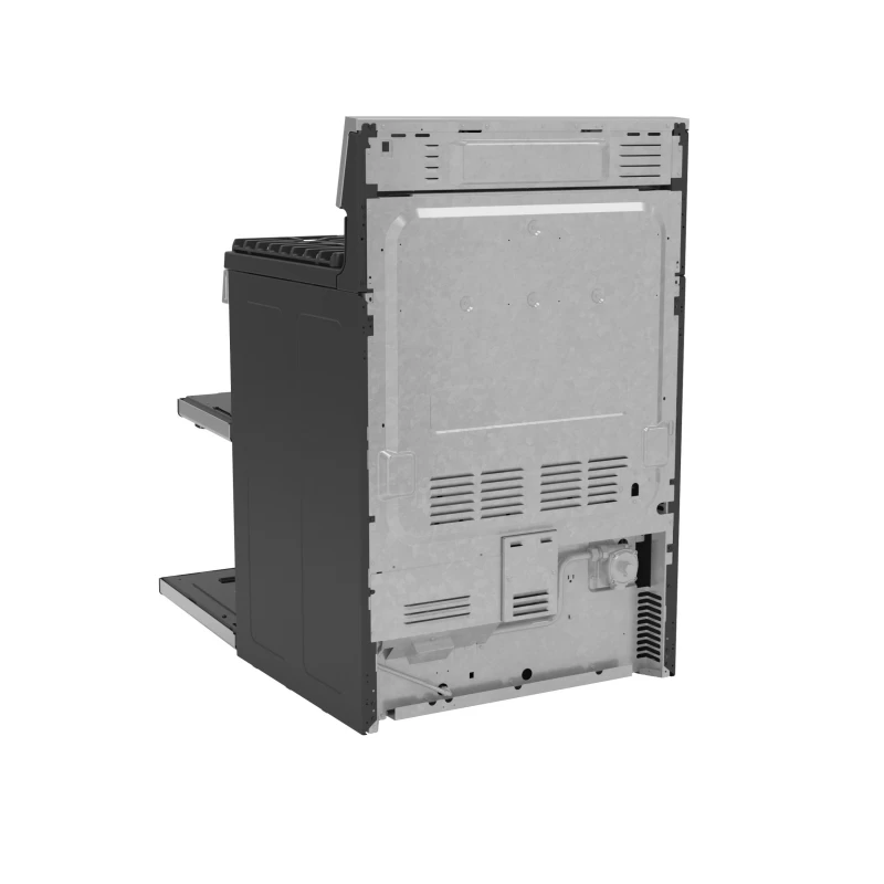 30" Free-Standing Gas Double Oven Convection Fingerprint Resistant Range with No Preheat Air Fry PGB965YPFS