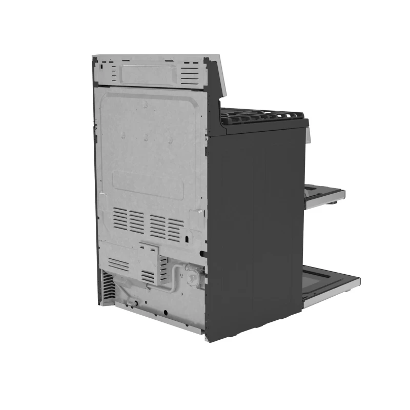 30" Free-Standing Gas Double Oven Convection Fingerprint Resistant Range with No Preheat Air Fry PGB965YPFS