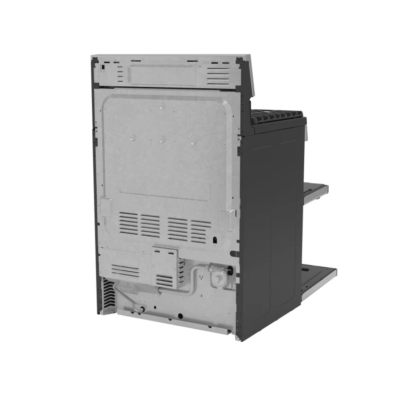 30" Free-Standing Gas Double Oven Convection Fingerprint Resistant Range with No Preheat Air Fry PGB965YPFS