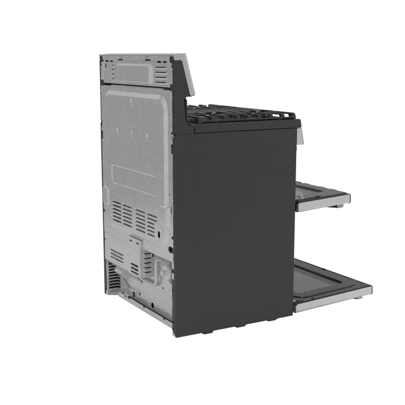 30" Free-Standing Gas Double Oven Convection Fingerprint Resistant Range with No Preheat Air Fry PGB965YPFS