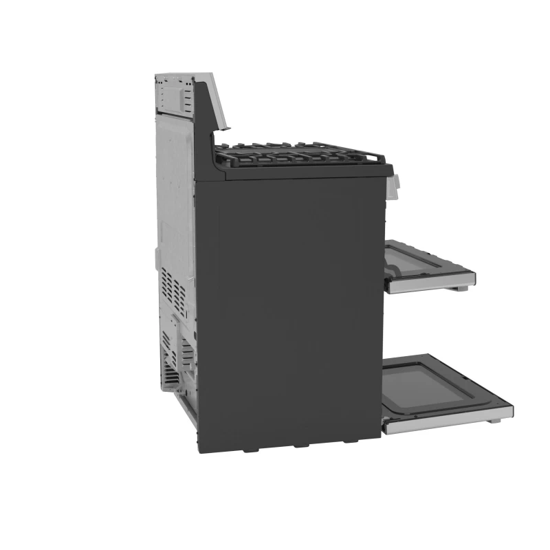 30" Free-Standing Gas Double Oven Convection Fingerprint Resistant Range with No Preheat Air Fry PGB965YPFS