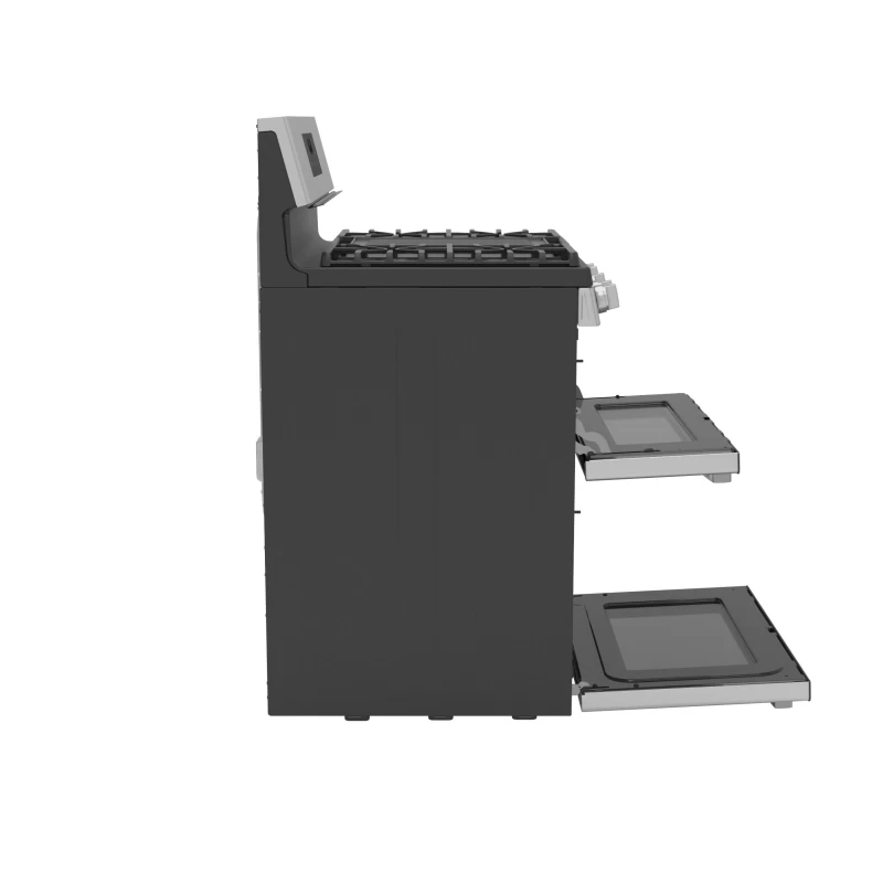 30" Free-Standing Gas Double Oven Convection Fingerprint Resistant Range with No Preheat Air Fry PGB965YPFS