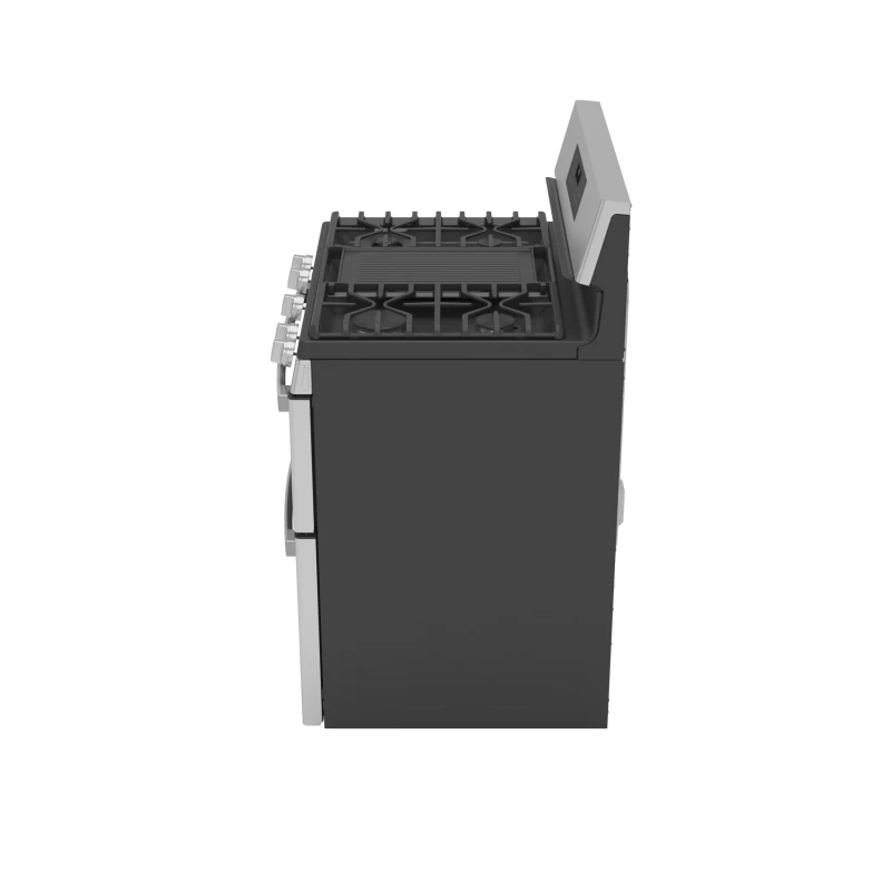 30" Free-Standing Gas Double Oven Convection Fingerprint Resistant Range with No Preheat Air Fry PGB965YPFS