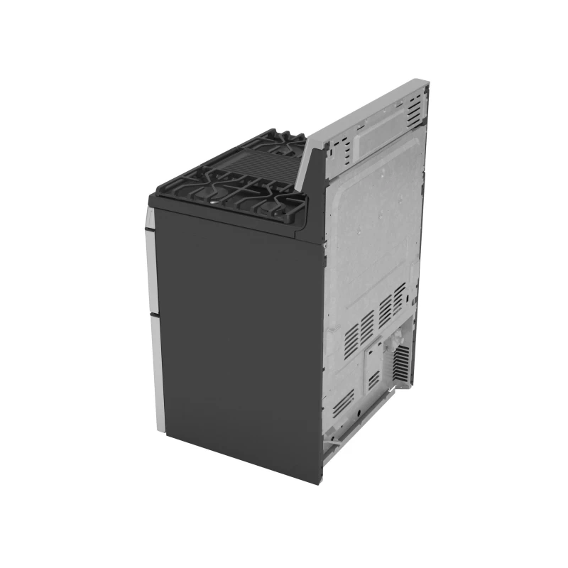 30" Free-Standing Gas Double Oven Convection Fingerprint Resistant Range with No Preheat Air Fry PGB965YPFS