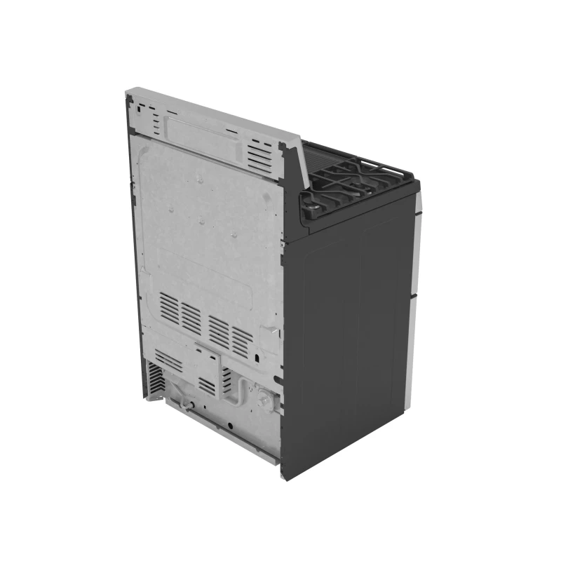 30" Free-Standing Gas Double Oven Convection Fingerprint Resistant Range with No Preheat Air Fry PGB965YPFS