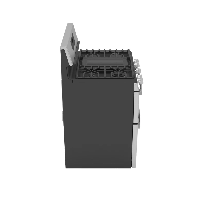 30" Free-Standing Gas Double Oven Convection Fingerprint Resistant Range with No Preheat Air Fry PGB965YPFS