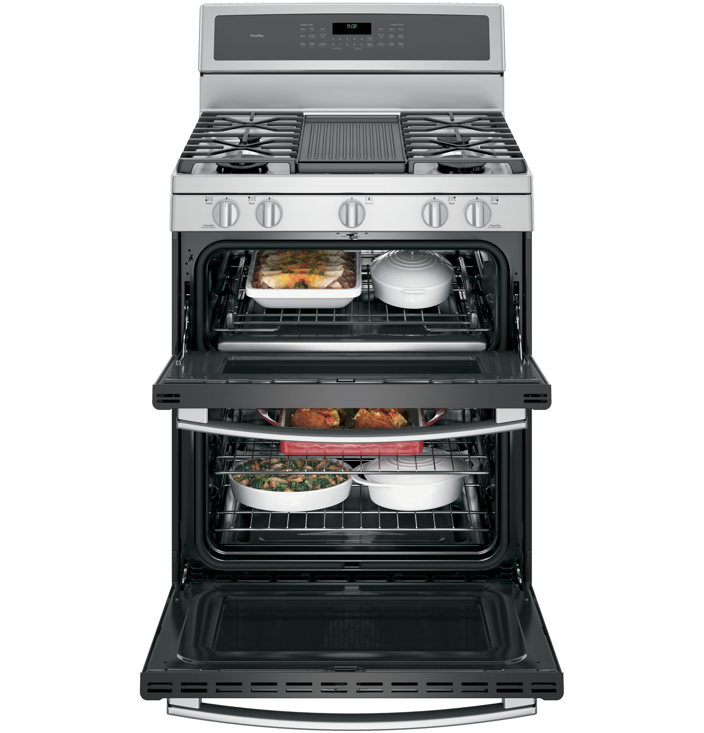 Series 30" Free-Standing Gas Double Oven Convection Range PGB980ZEJSS