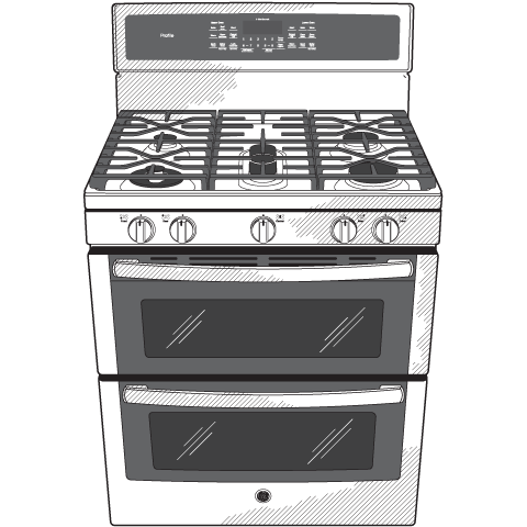 Series 30" Free-Standing Gas Double Oven Convection Range PGB980ZEJSS