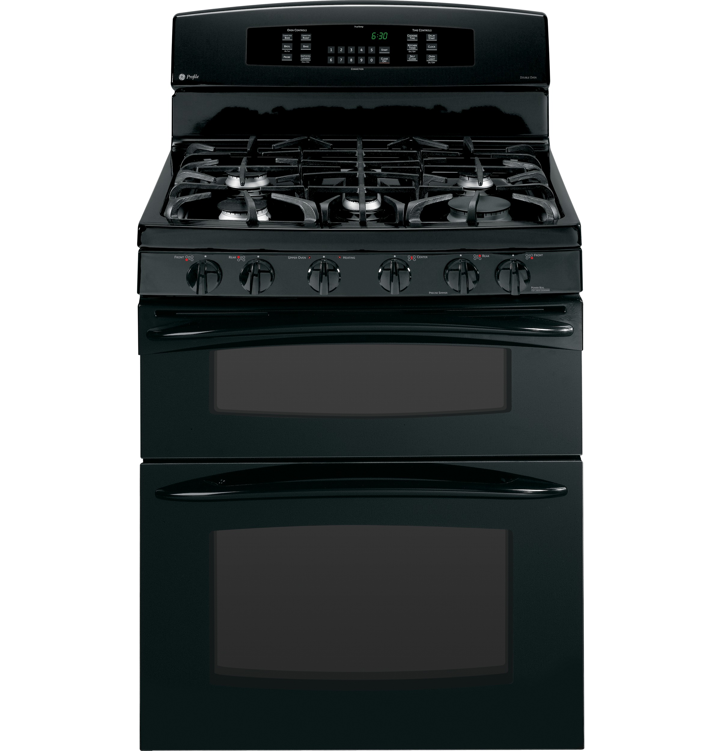 30" Free-Standing Gas Double Oven with Convection Range PGB995DETBB