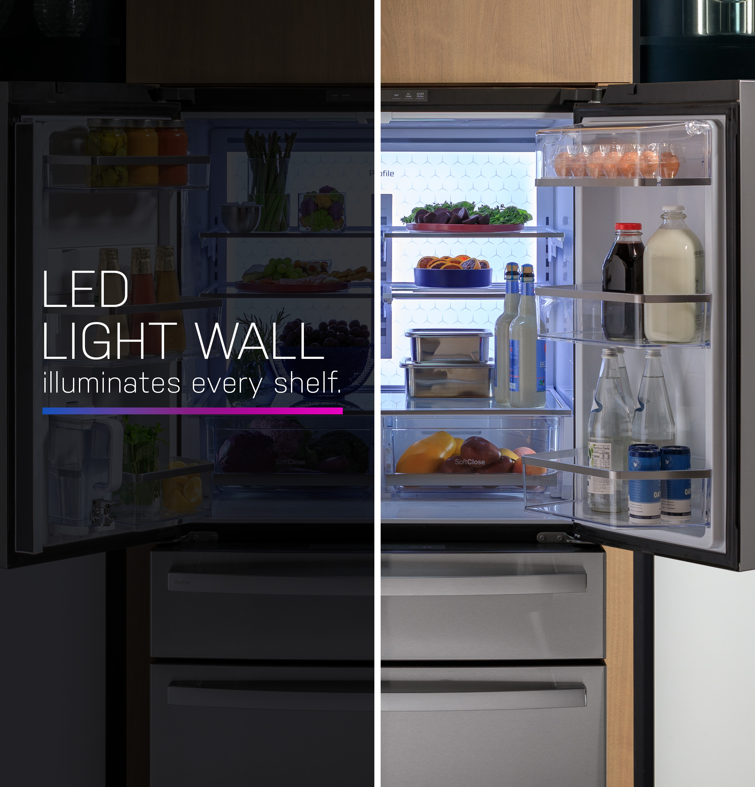 29 Cu. Ft. Smart Fingerprint Resistant 4-Door French-Door Refrigerator with Door In Door PGD29BYTFS