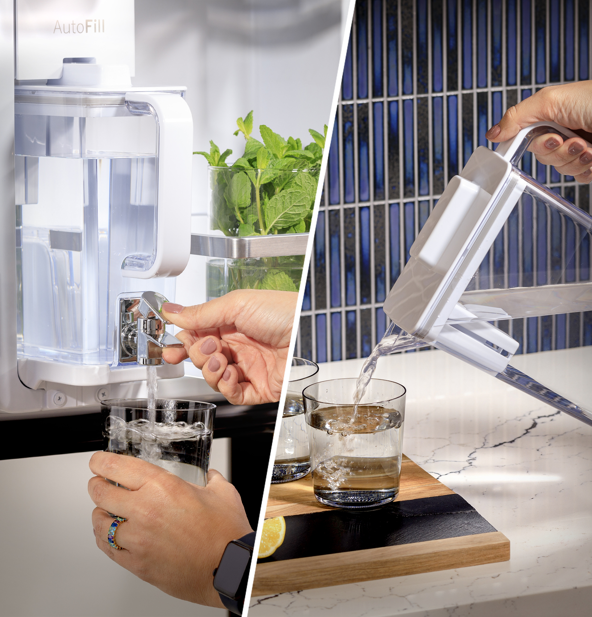 28.7 Cu. Ft. Smart Fingerprint Resistant 4-Door French-Door Refrigerator With Dual-Dispense AutoFill Pitcher PGE29BYTFS