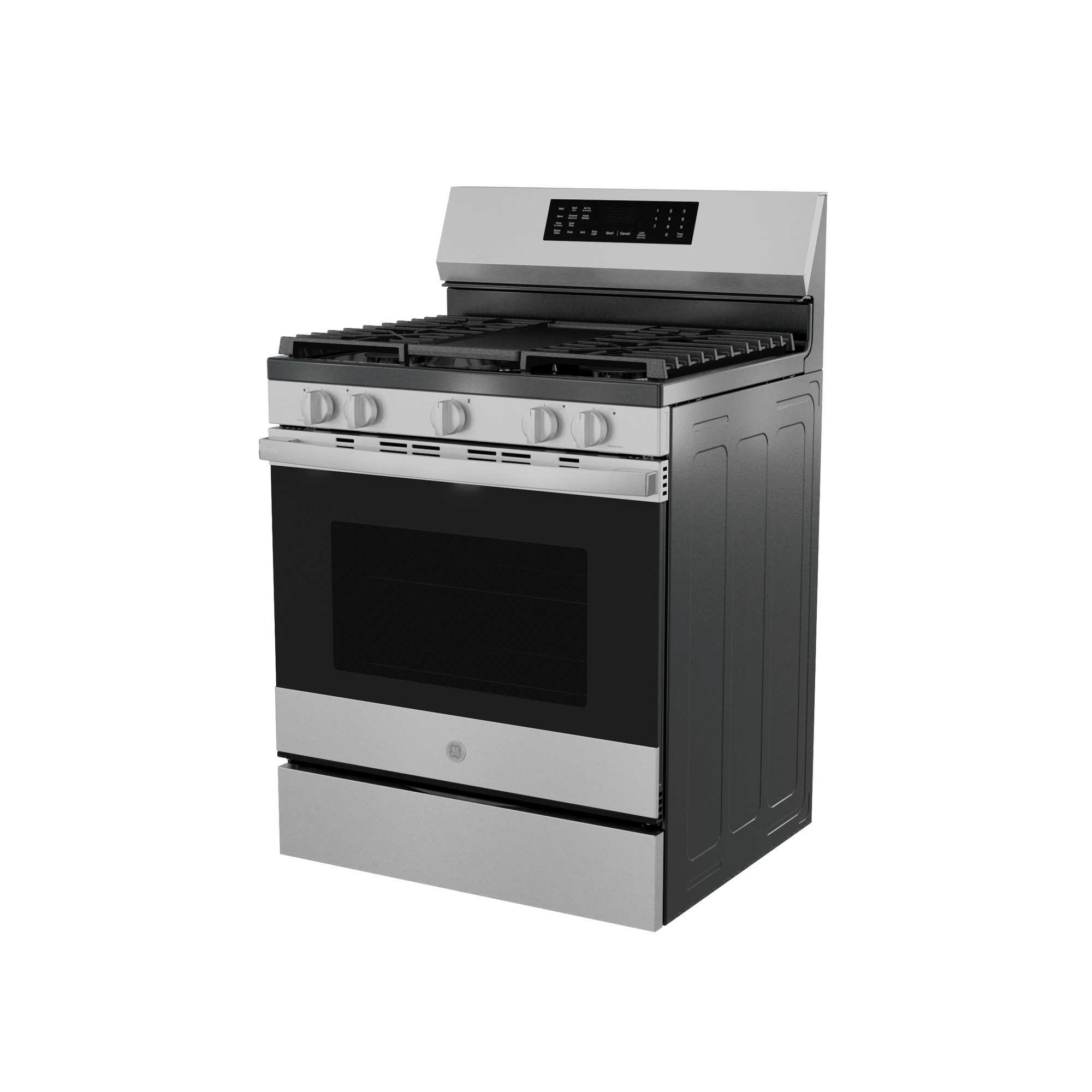 30” Smart Free-Standing Gas Convection Range with No Preheat Air Fry and EasyWash Oven Tray PGF700AYFS