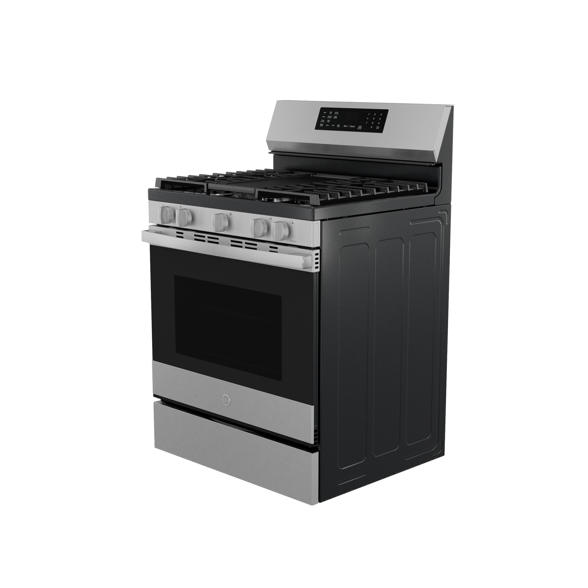 30” Smart Free-Standing Gas Convection Range with No Preheat Air Fry and EasyWash Oven Tray PGF700AYFS