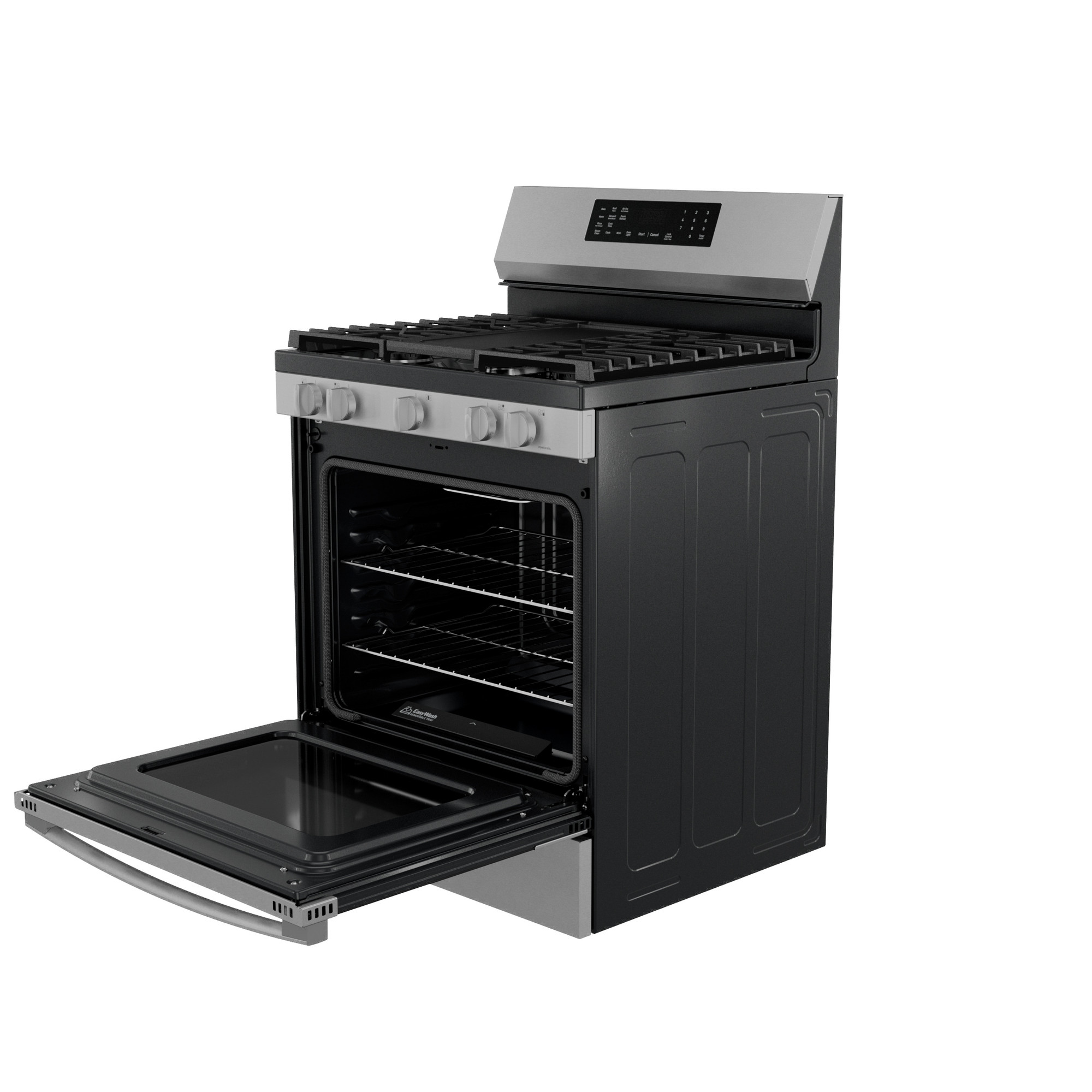 30” Smart Free-Standing Gas Convection Range with No Preheat Air Fry and EasyWash Oven Tray PGF700AYFS