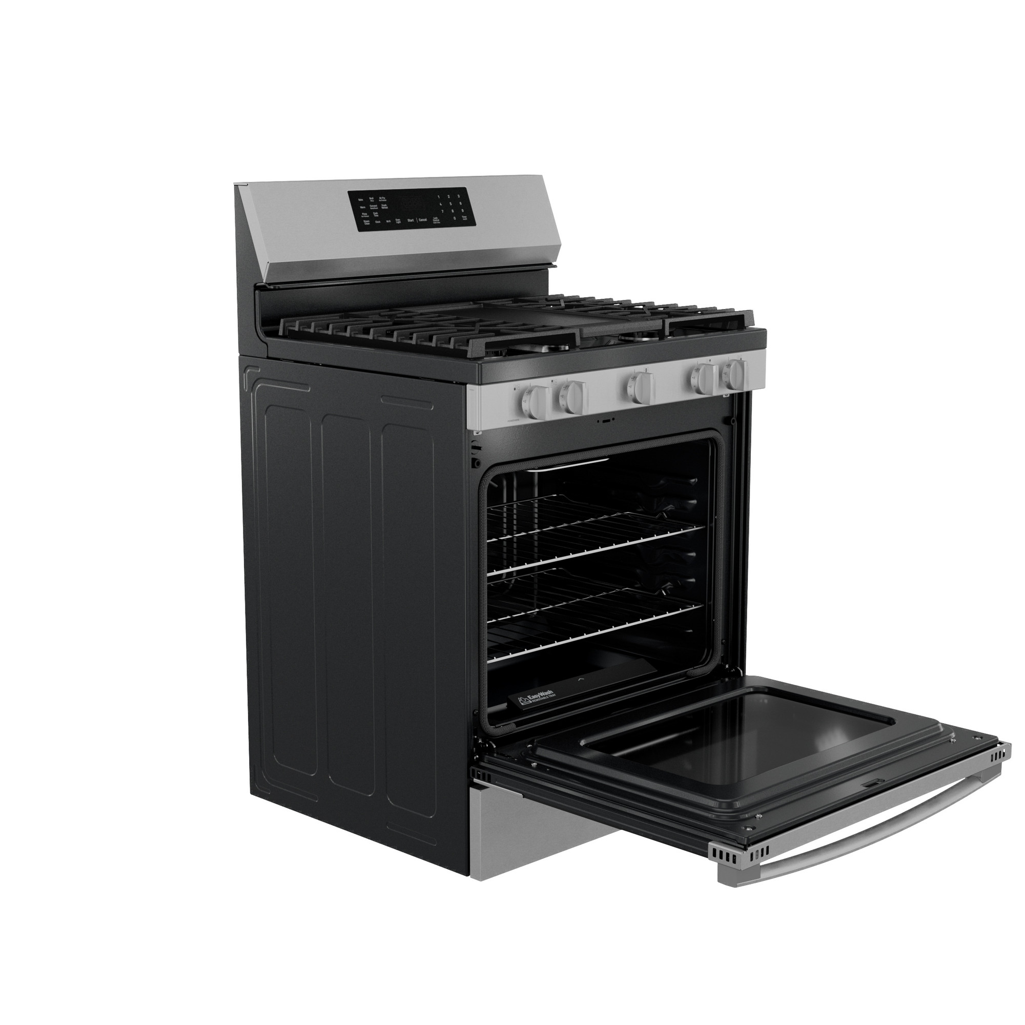 30” Smart Free-Standing Gas Convection Range with No Preheat Air Fry and EasyWash Oven Tray PGF700AYFS