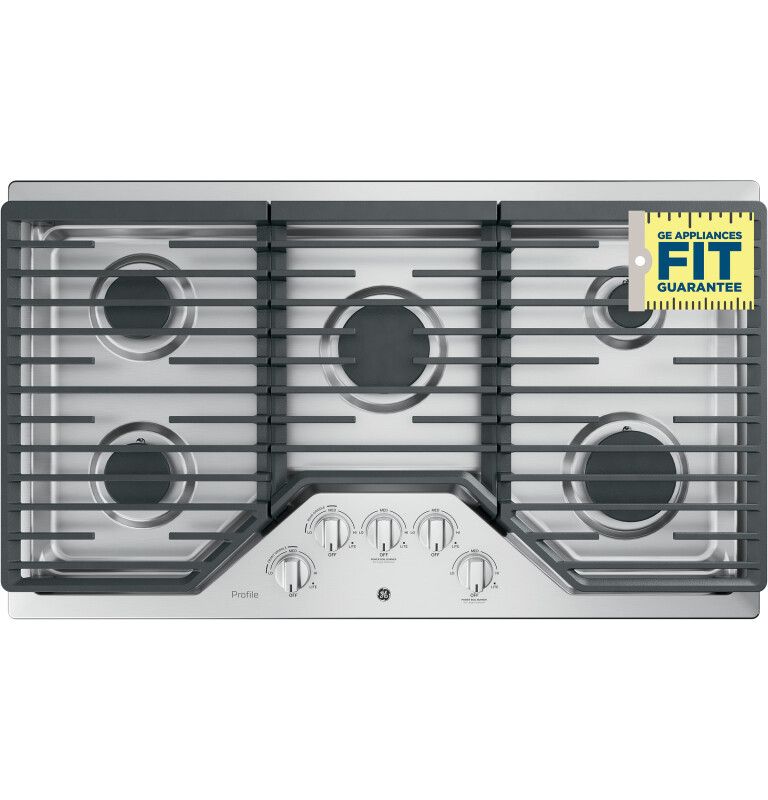 36" Built-In Gas Cooktop with Five Burners PGP7036SLSS