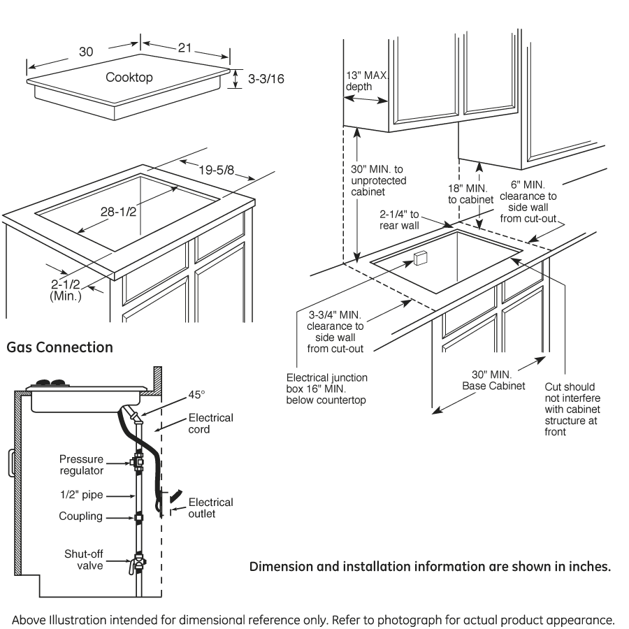 Series 30" Built-In Gas Cooktop PGP943SETSS