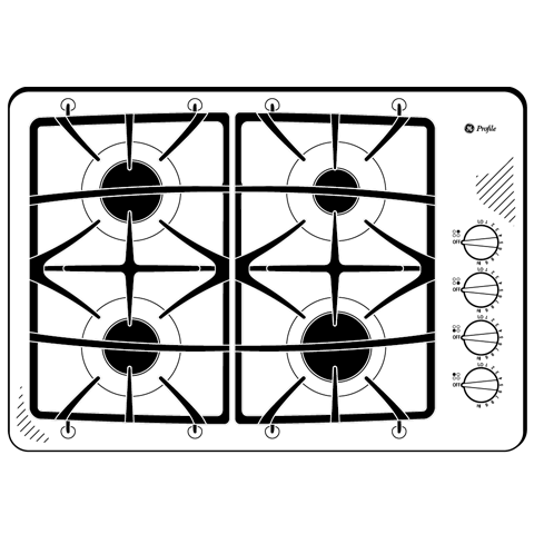 Series 30" Built-In Gas Cooktop PGP943SETSS