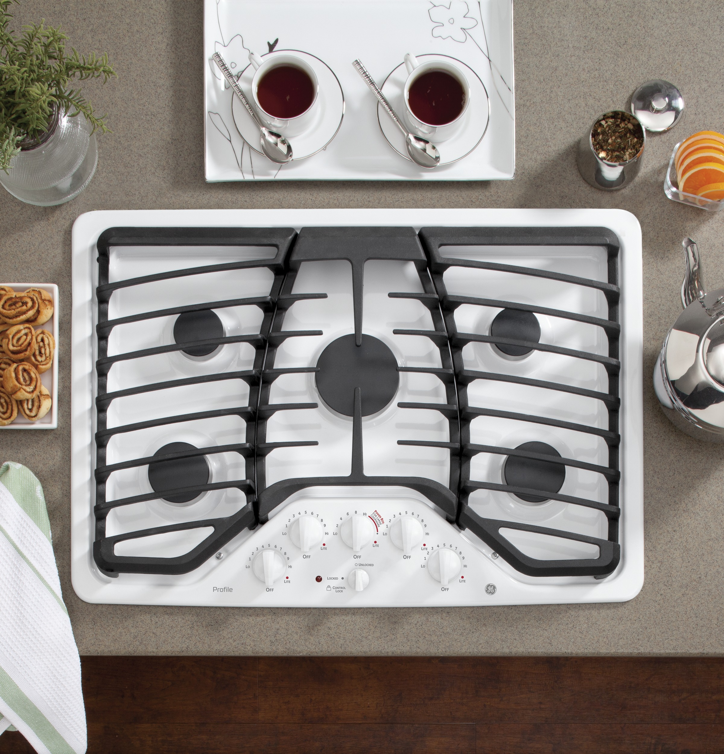 Series 30" Built-In Gas Cooktop PGP953DETWW