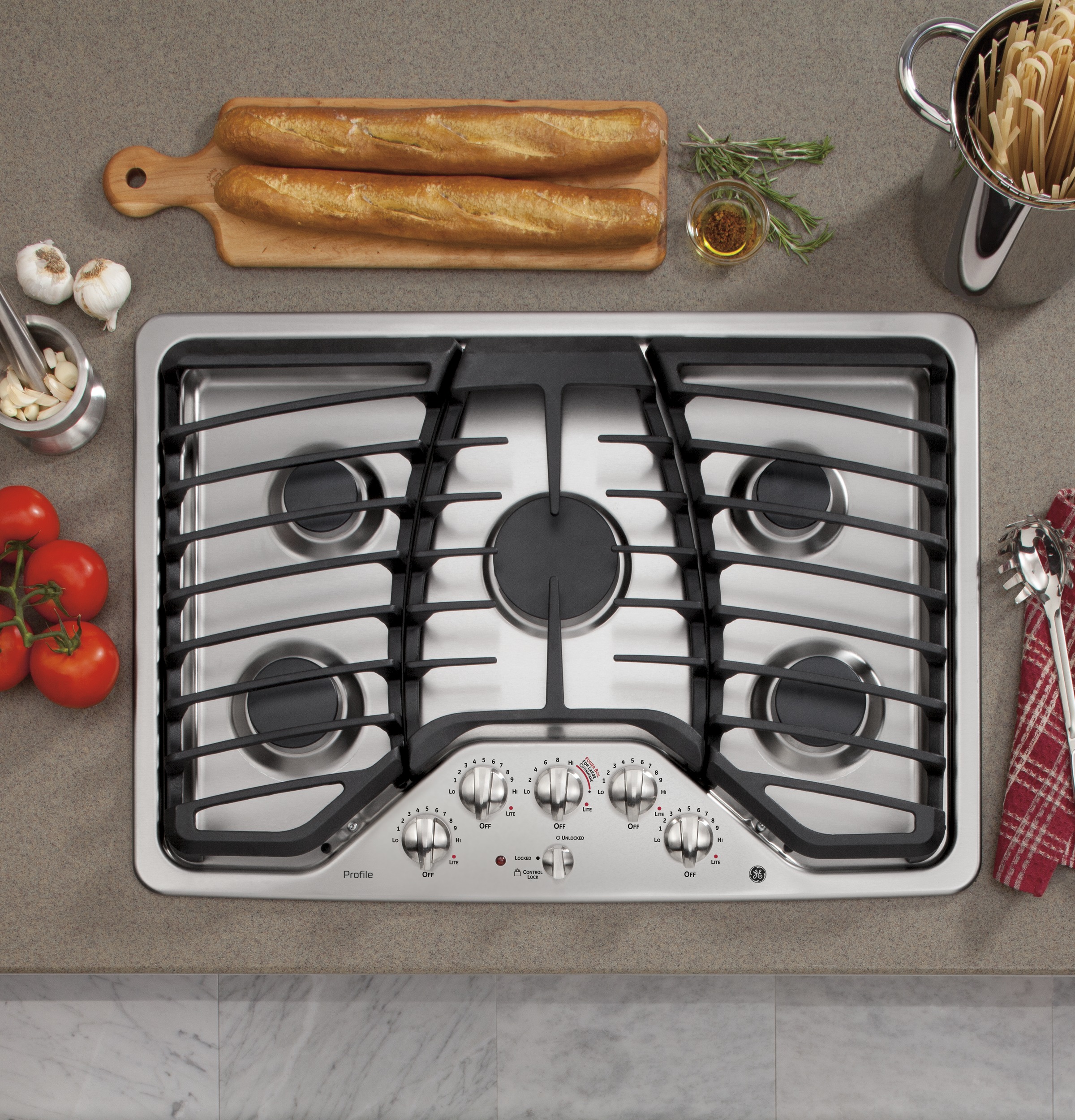 Series 30" Built-In Gas Cooktop PGP953SETSS