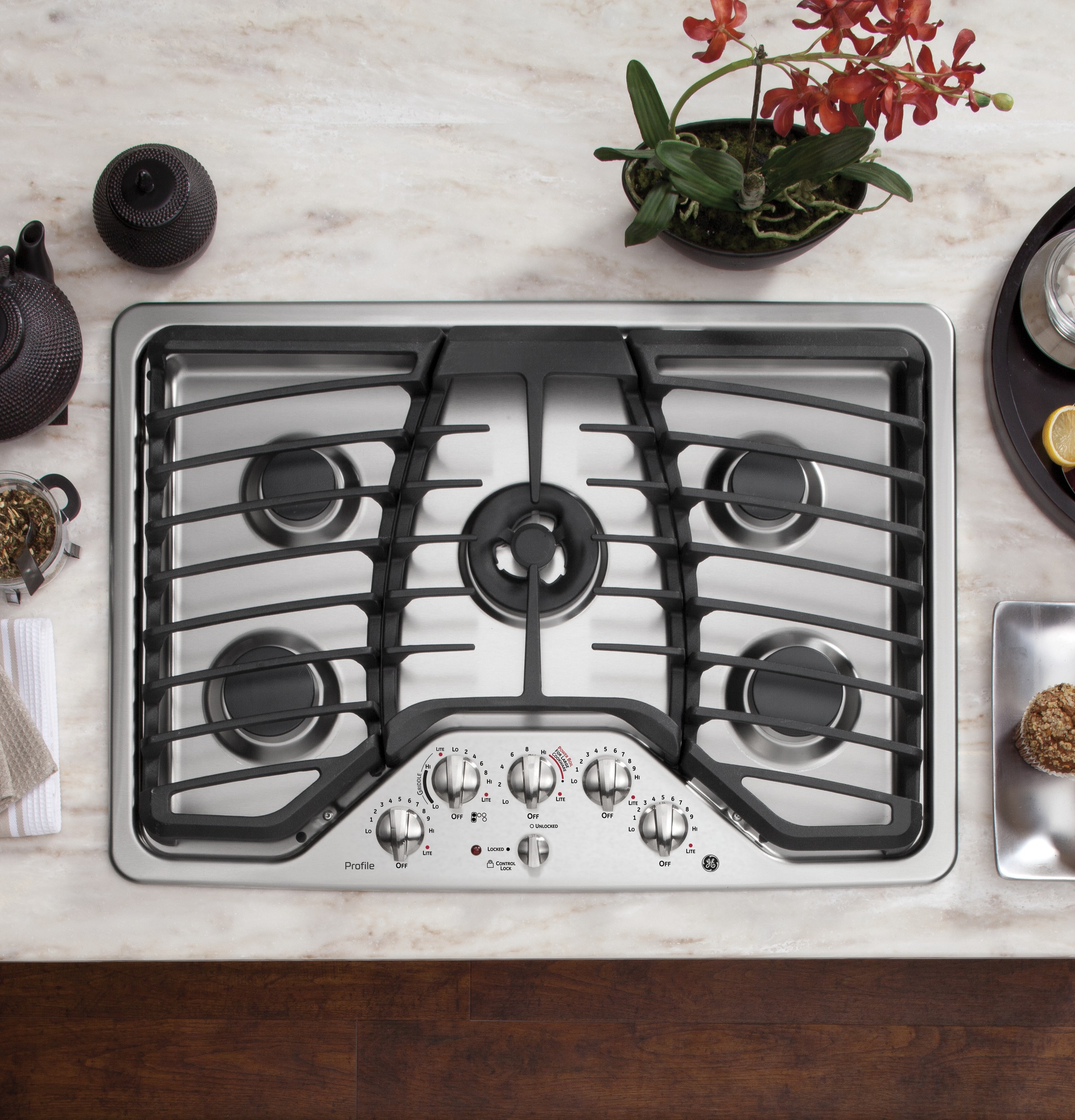 Series 30" Built-In Gas Cooktop PGP959SETSS