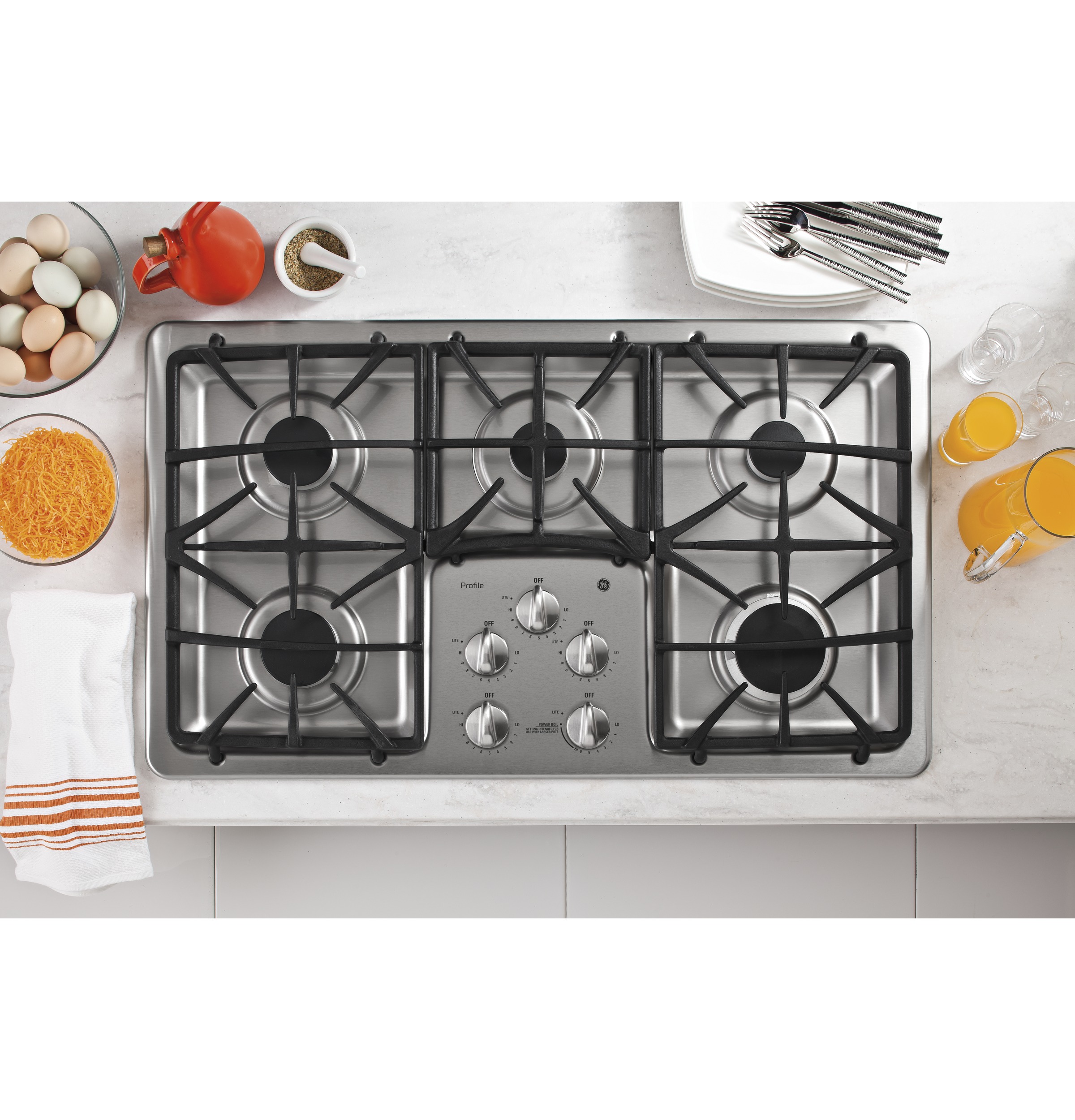 Series 36" Built-In Gas Cooktop PGP966SETSS