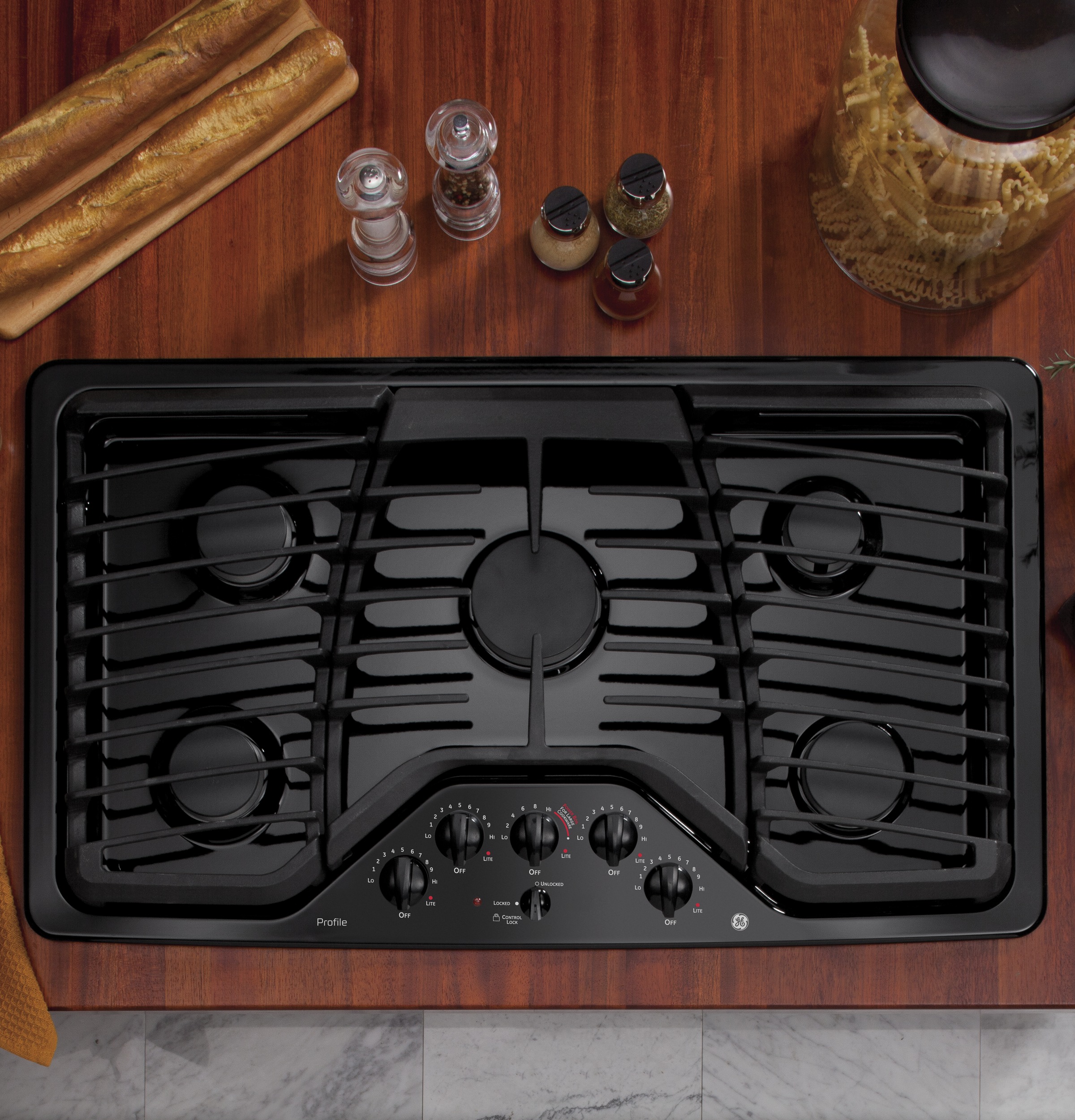 Series 36" Built-In Gas Cooktop PGP976DETBB
