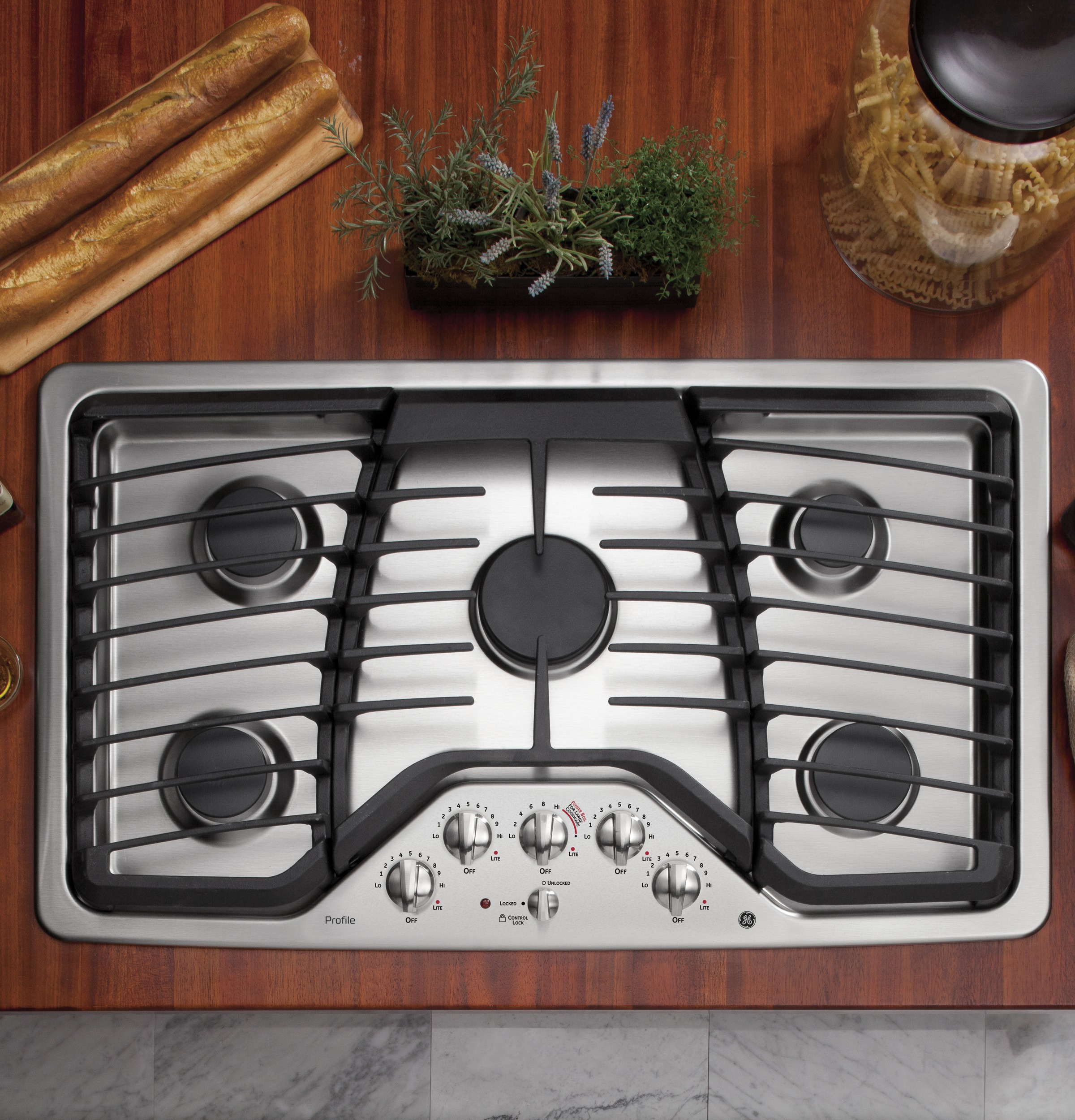 Series 36" Built-In Gas Cooktop PGP976SETSS
