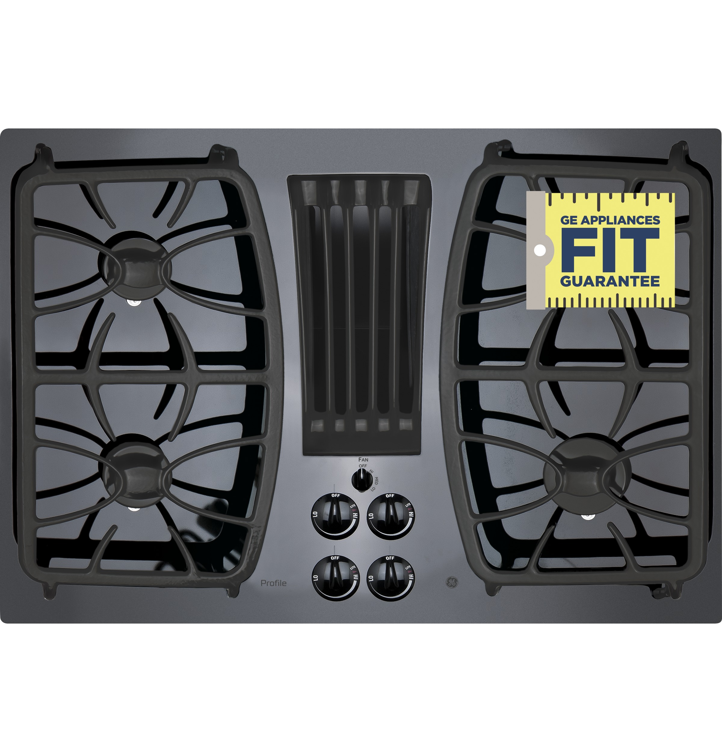 30" Built-In Gas Downdraft Cooktop PGP9830DRBB